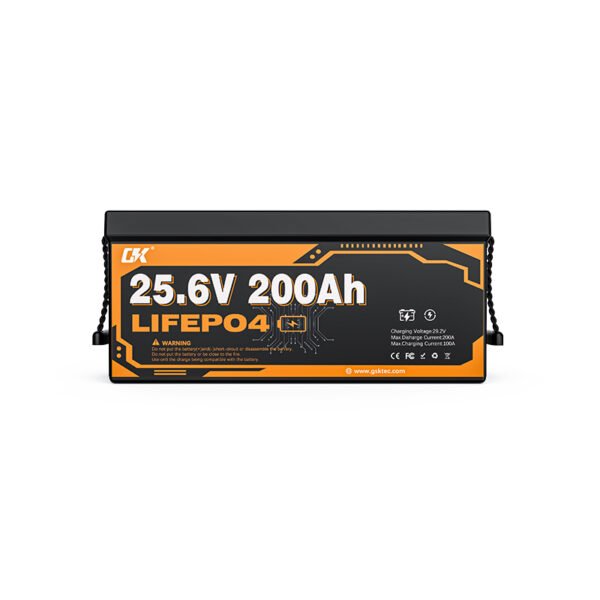 Deep Cycle Lifepo4 Battery 25.6V 200h 5.12Kwh Solar Energy Storage Lithium Ion Phosphate Battery Pack