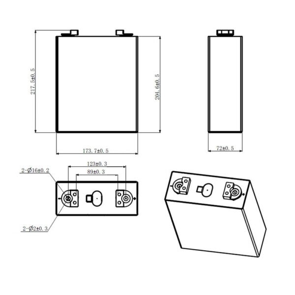 EVE 280Ah Battery Lithium Lifepo4 280Ah 3.2V Cells Battery - Image 6
