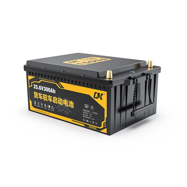 Car Starter Battery 25.6V 300Ah Lifepo4 Battery 7.68Kwh Auxiliary Battery Backup Lithium Power for Emergency